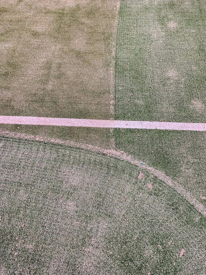 césped descompactado